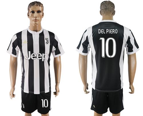 Juventus #10 Del Piero Home Soccer Club Jersey - Click Image to Close
